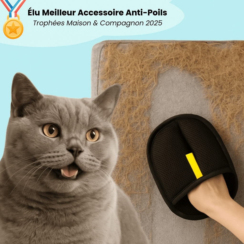 Gants d'épilation électrostatique pour animaux